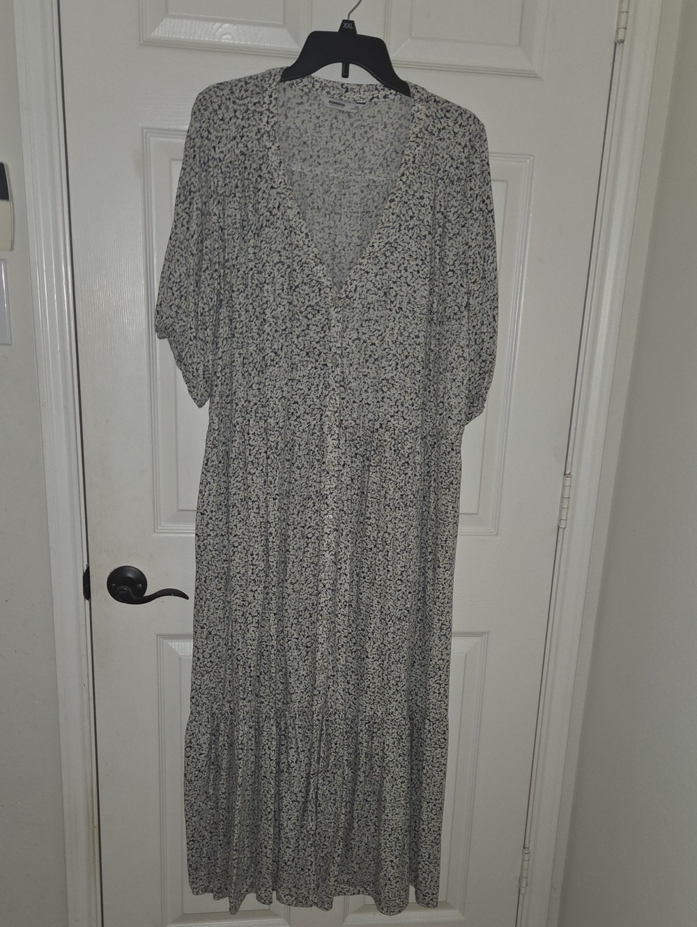 Sonoma Lightweight Navy & White Floral Maxi Dress for Women